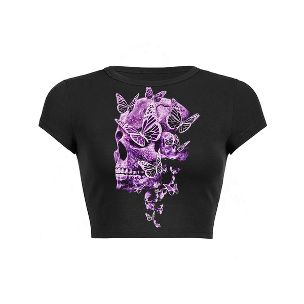 T-shirt bébé à poches obliques et imprimé papillon 