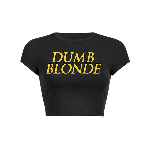 Haut court Dumb Blonde Y2K pour bébé 