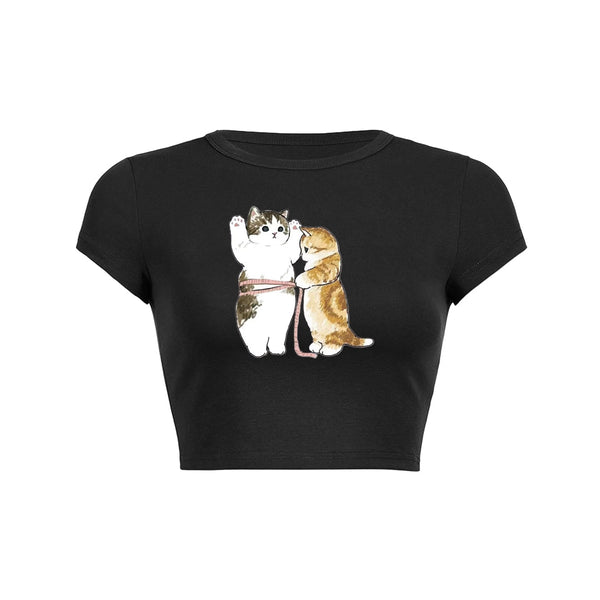 T-shirt chat drôle, gros chat 