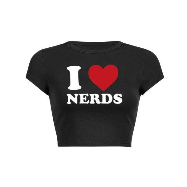 Haut court pour bébé I Love Nerds Y2K 