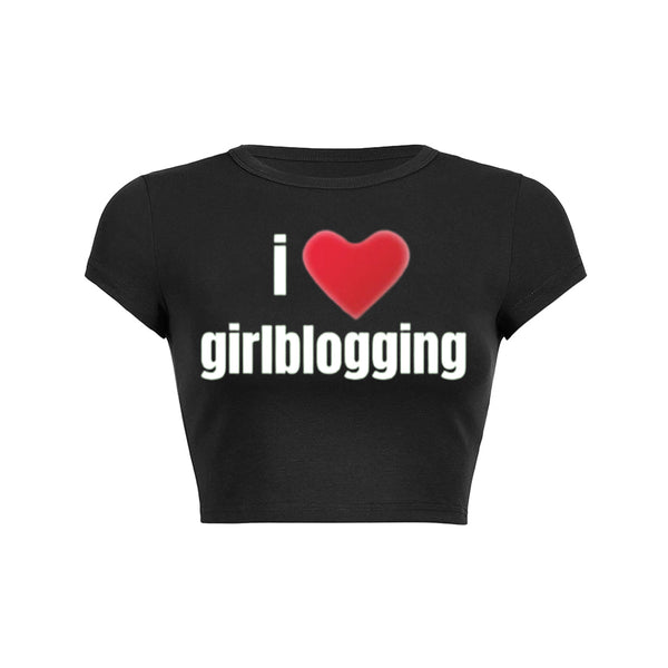 T-shirt bébé « J'adore les blogs de filles » 
