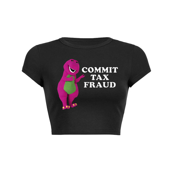 T-shirt bébé Y2K « Commettre une fraude fiscale » 