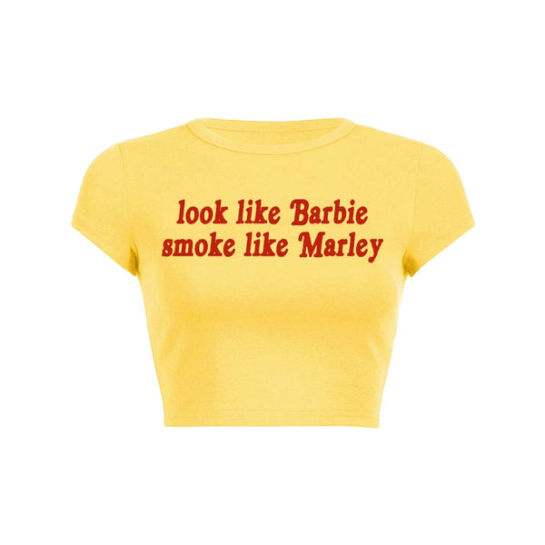 Haut court pour bébé Smoke Like Marley Y2K 
