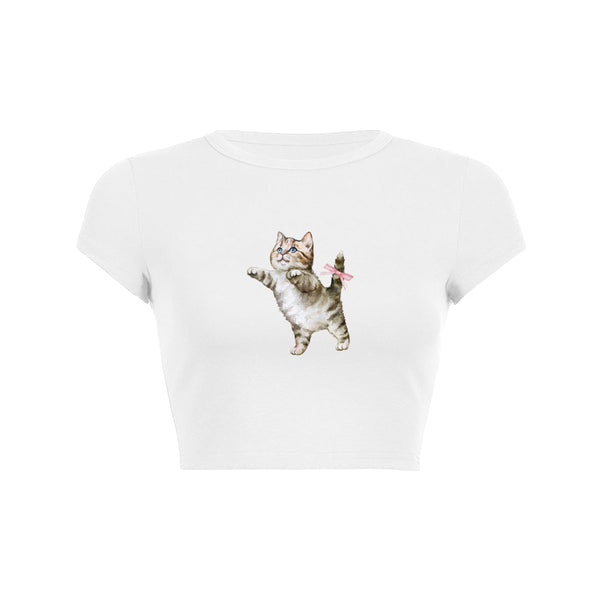 Vêtements chat avec chemise à nœud 