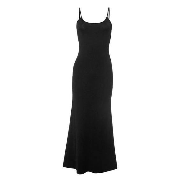 U neck butterfly pattern hollow out cami maxi dress  | red tango dress