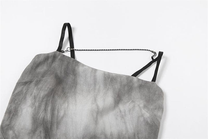 Square neck irregular bowknot cami tip - Halibuy