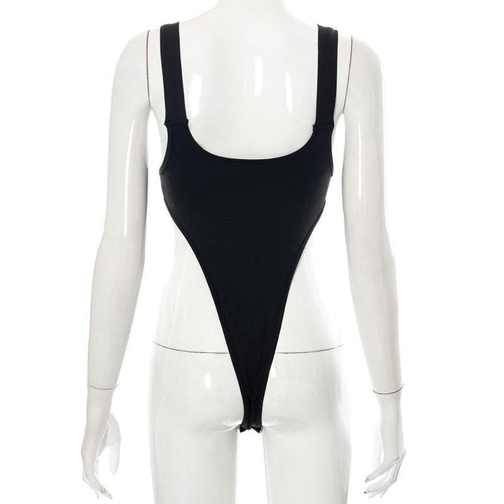 Baby buckle hollow out bodysuit - Halibuy