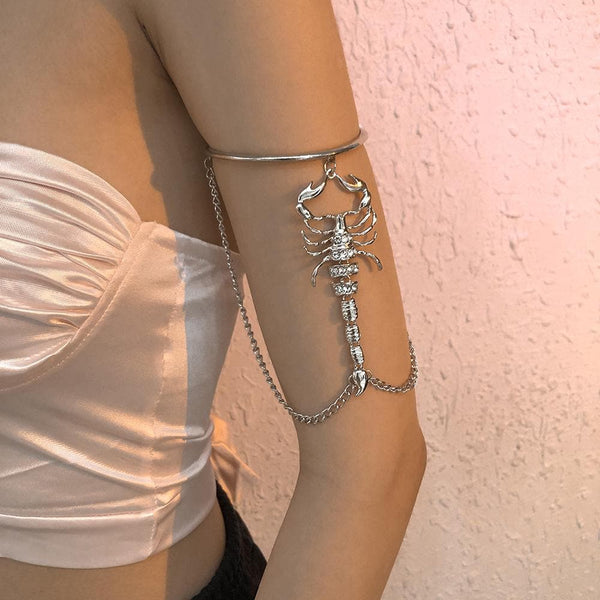 Scorpion rhinestone armbands